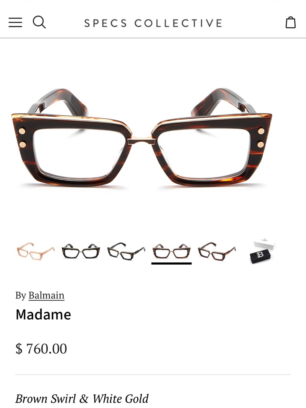 Balmain Madame Frames